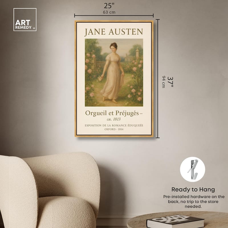 Lady in Austen's World Canvas by Art Remedy