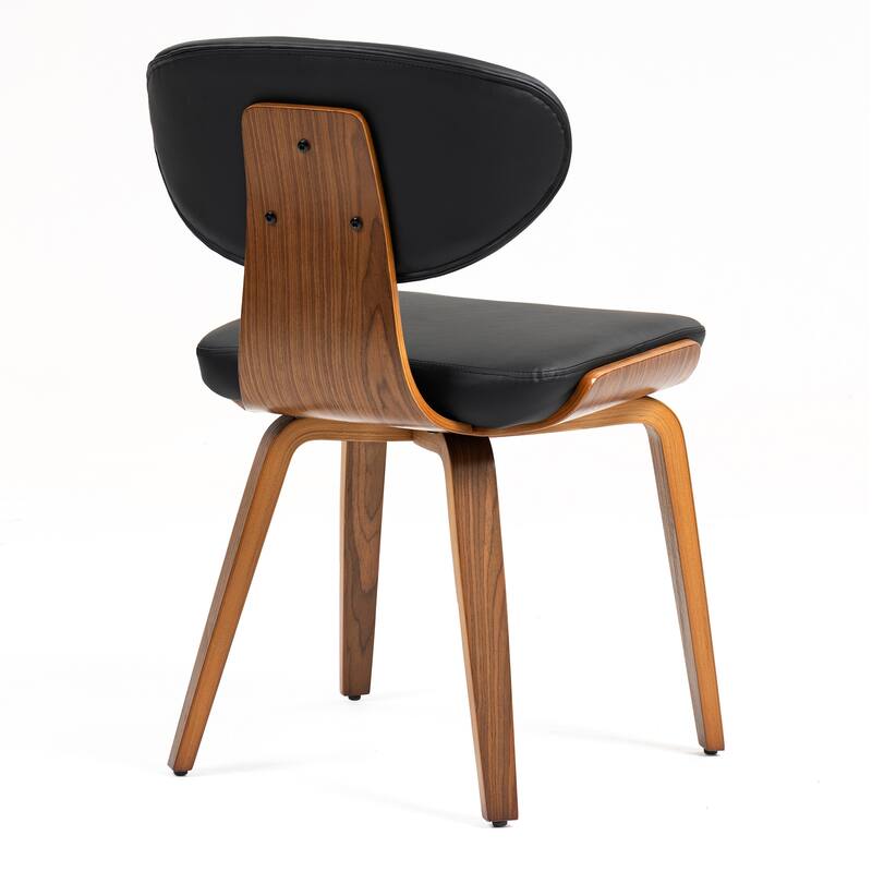 Set of 2 Bettina Dining Chair with Walnut Finish Wood Legs