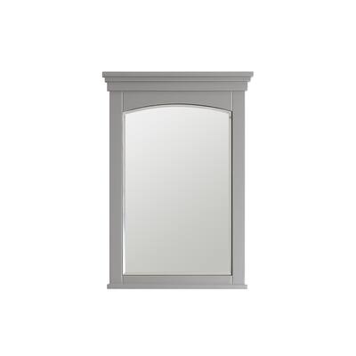 Asti 24" Rectangular Bathroom/Vanity framed Wall Mirror in Grey - 24 inches