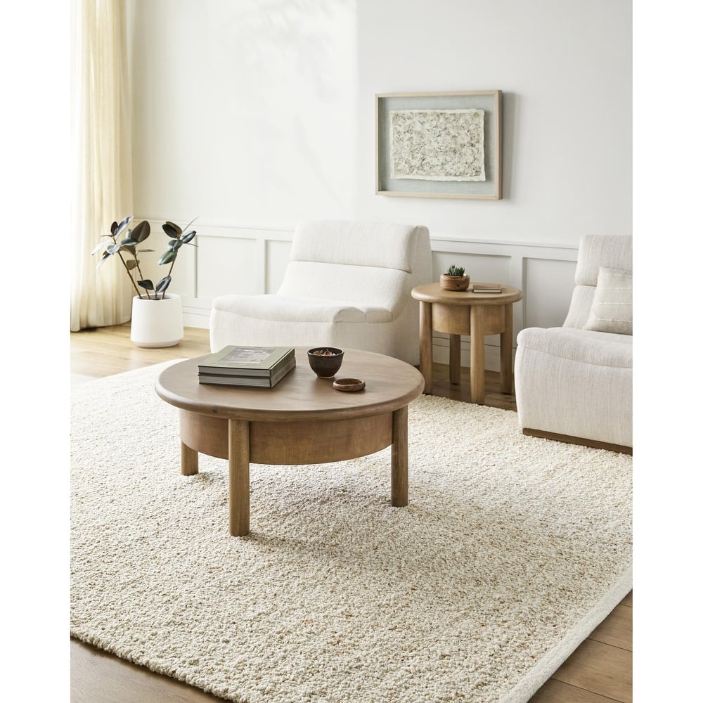 Livabliss Curly Cottage Solid Area Rug