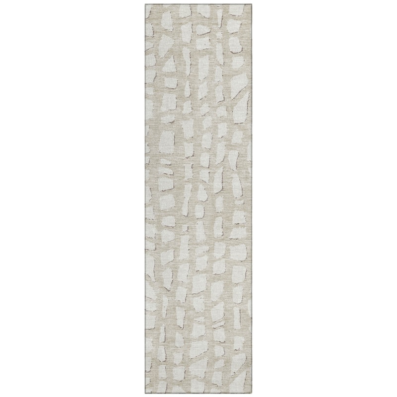 Machine Washable Indoor/ Outdoor Chantille Modern Abstract Rug