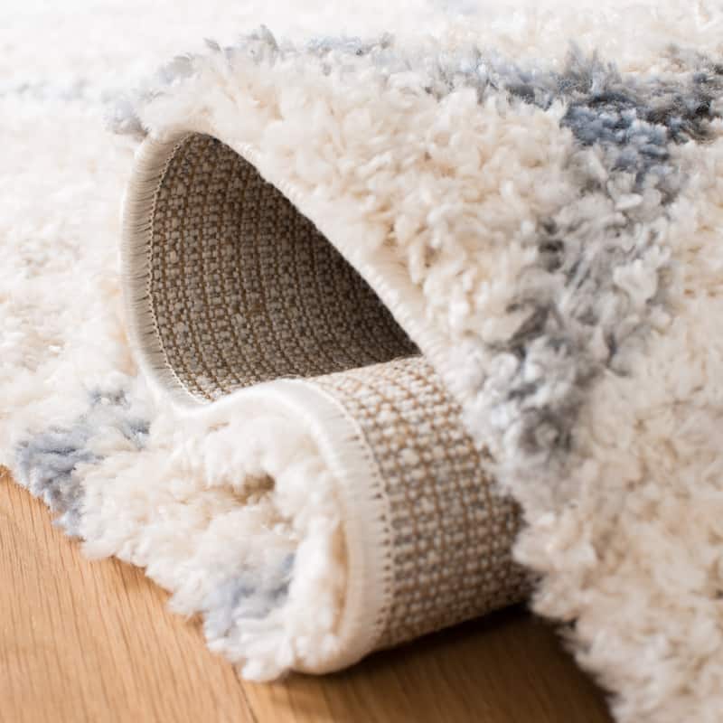SAFAVIEH Berber Fringe Lozenka Mercedes Trellis Rug