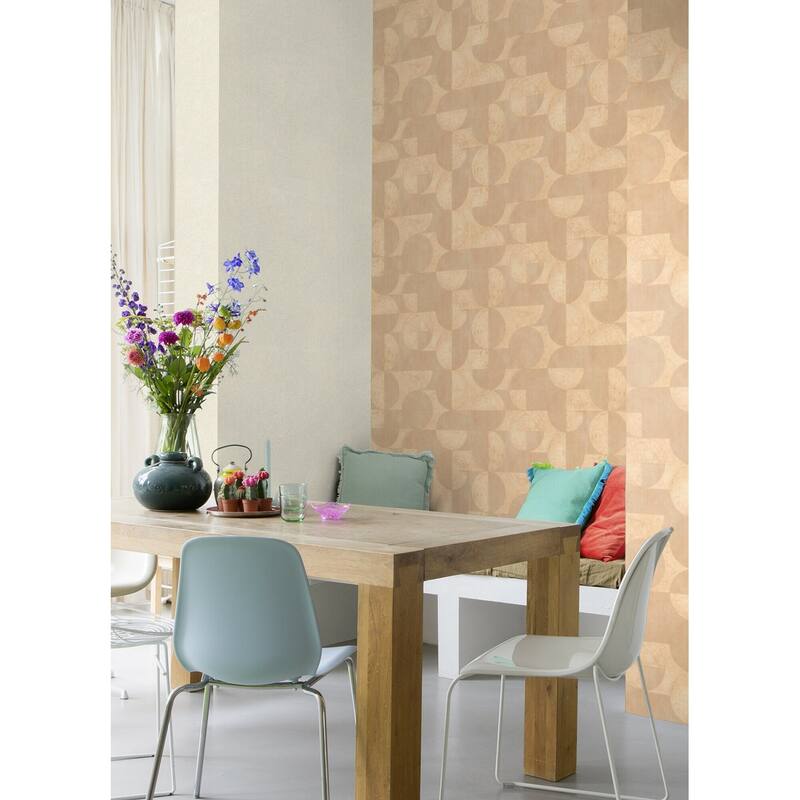 Advantage Barcelo Light Brown Circles Wallpaper