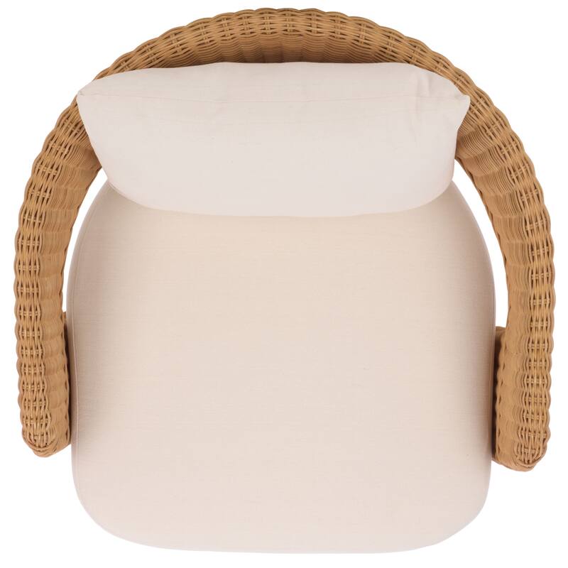 SAFAVIEH Couture Leanna Rattan Swivel Chair - 31"W x 30"D x 29"H