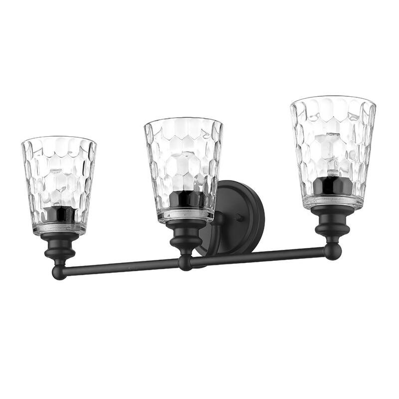 Modern Transitional Hardwired Wall Light with Reversible Mount and Clear Glass Shade LED Compatible