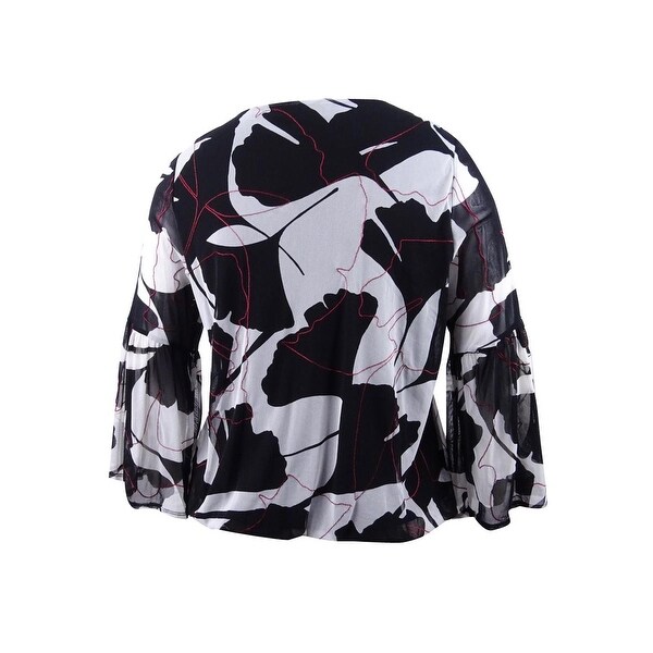 women's plus size bubble hem tops