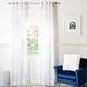 preview thumbnail 3 of 4, SAFAVIEH Gracie Semi-Sheer Window Curtain Panel 84" x 52" - White
