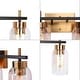 preview thumbnail 11 of 16, Modern Black Gold 2/3/4-Light Bathroom Vanity Lights Linear Wall Sconces for Powder Room