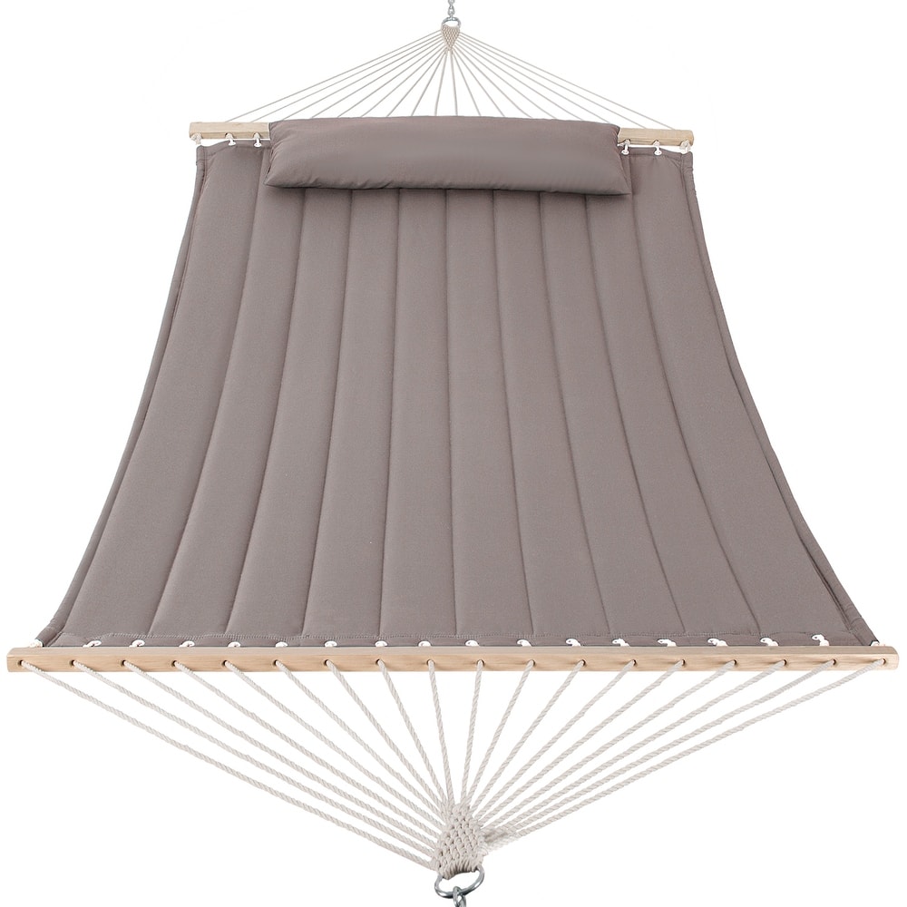 Outdoor Portable 2 Person Hammock with Spreader Bar - 78.7*55.1