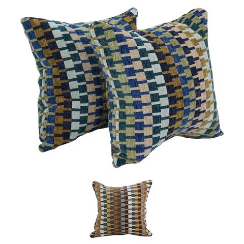 Blazing Needles 17-inch Square Throw Pillows (Set of 2)