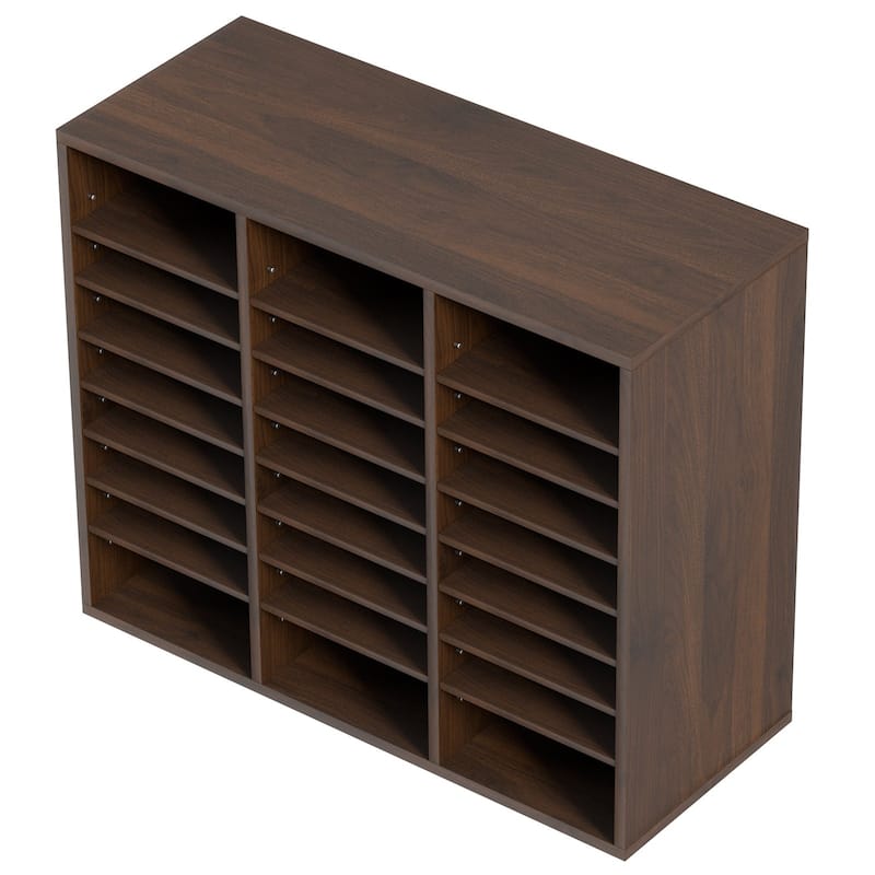 Multi-Purpose Office Literature Organizers with 24 Compartments and Adjustable Shelves Perfect Addition to Any Space