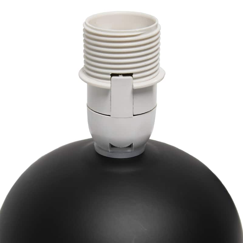 8.66" Petite Orb Lamp Two Pack Set w Matching Fabric Shade