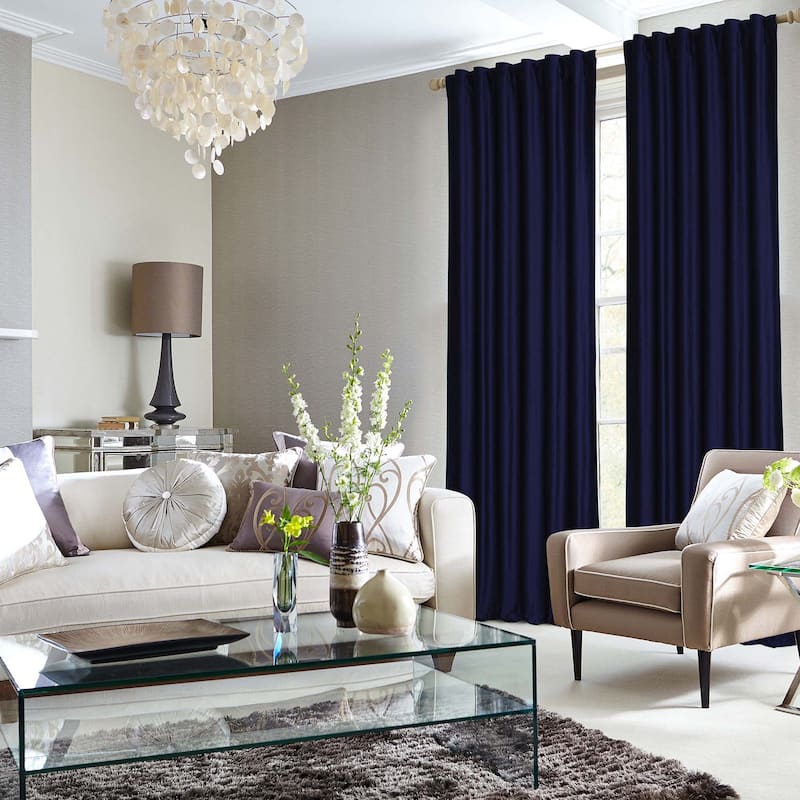 Luxury Velvet Room Darkening Window Curtains - Solid Colors, 2 Panels