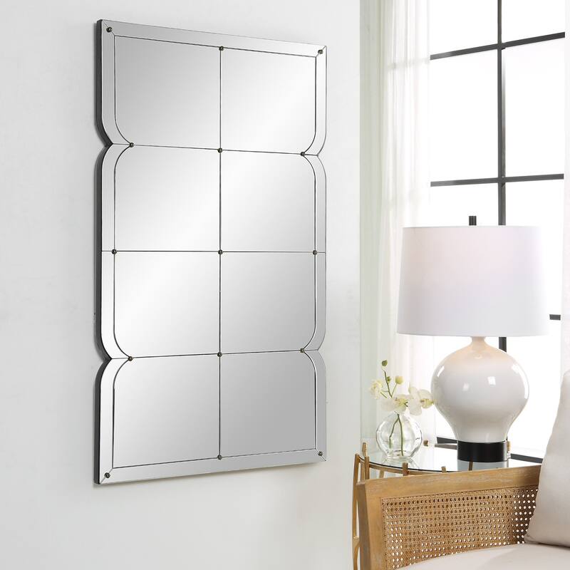 Oversized Multi Panel Wall Mirror - 50" - Antique Gold