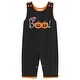 preview thumbnail 1 of 2, Black and Orange Boo Halloween Overalls - 3-6M