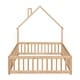 preview thumbnail 108 of 109, Twin/Full Montessori Toddler Floor Bed Frame, Modern House-Shaped Bed Frame with Fence and Full-Length Guardrails for Girls Boys