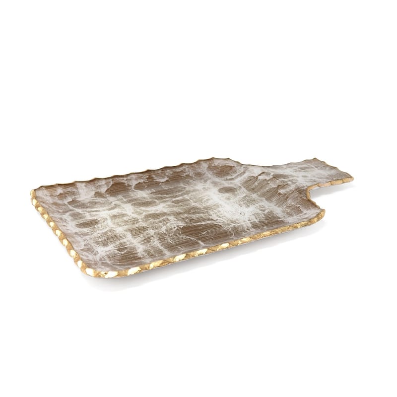 Gold Brushed Design Tray (2 Sizes) - Large
