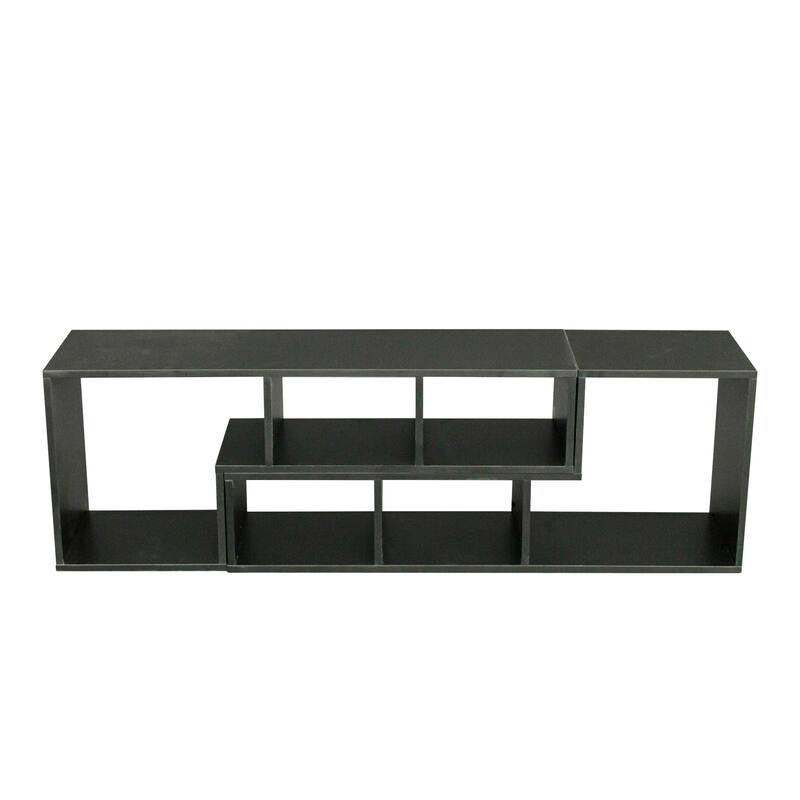 Double L-Shaped TV Stand Entertainment Center,Display Shelf