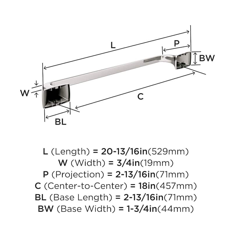 Amerock Highland Ridge 18" Towel Bar