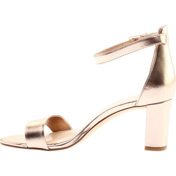 nine west pruce ankle strap sandal gold