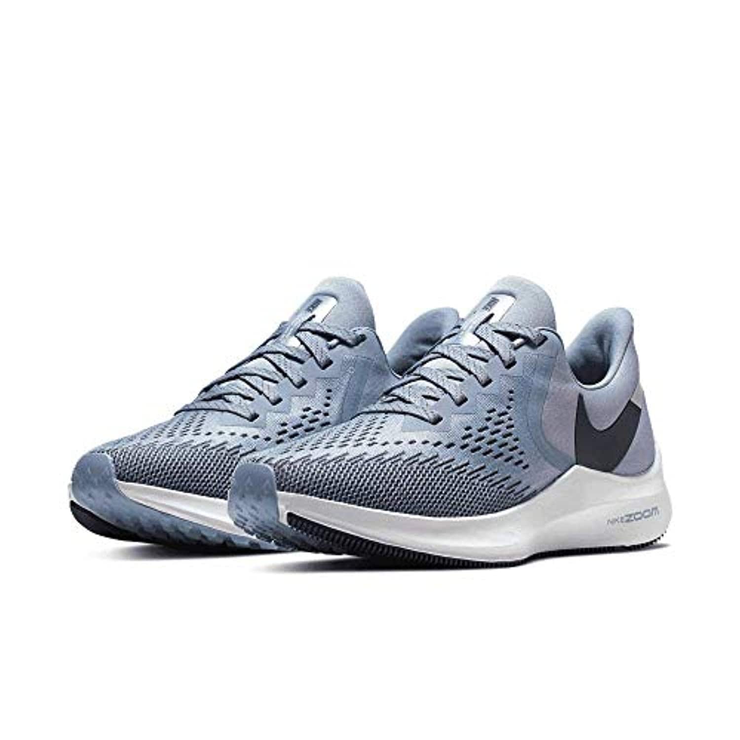 Shop Nike Women's Air Zoom Winflo 6 Running Shoes (10,  Indigo/Blue-Platinum) - Overstock - 31751169