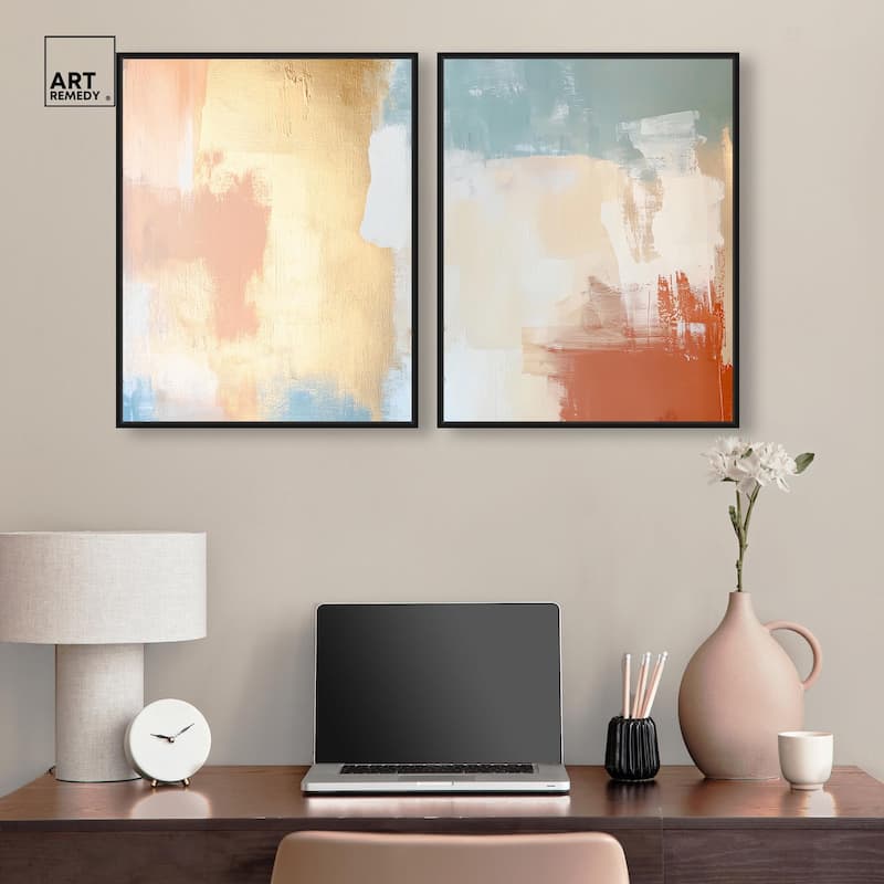 Painted Serenity I Canvas Set of 2 by Art Remedy