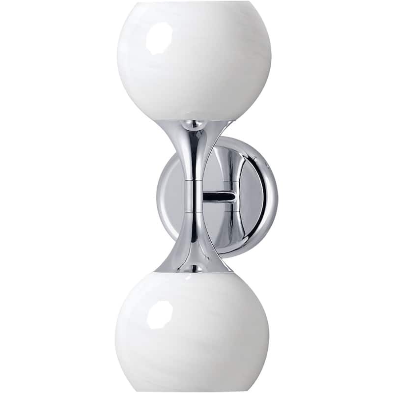 Maxim 21222MR Neve 2 Light 16" Tall Wall Sconce - Polished Chrome