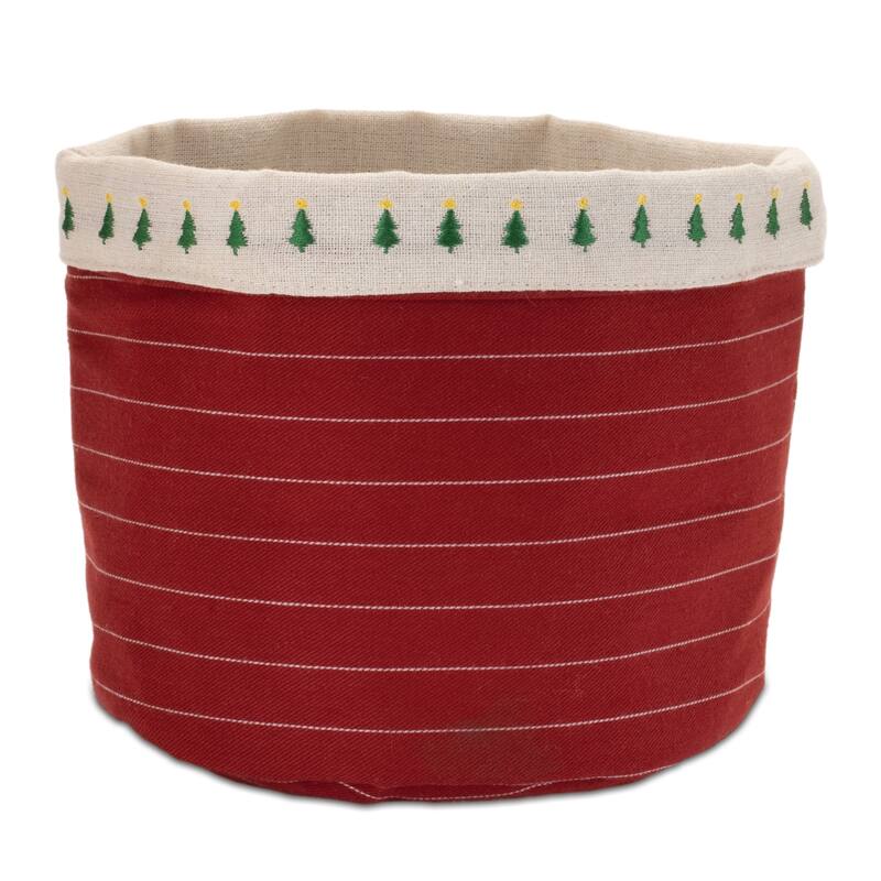 Fabric Pine Tree Pot Cover (Set of 2) - N/A