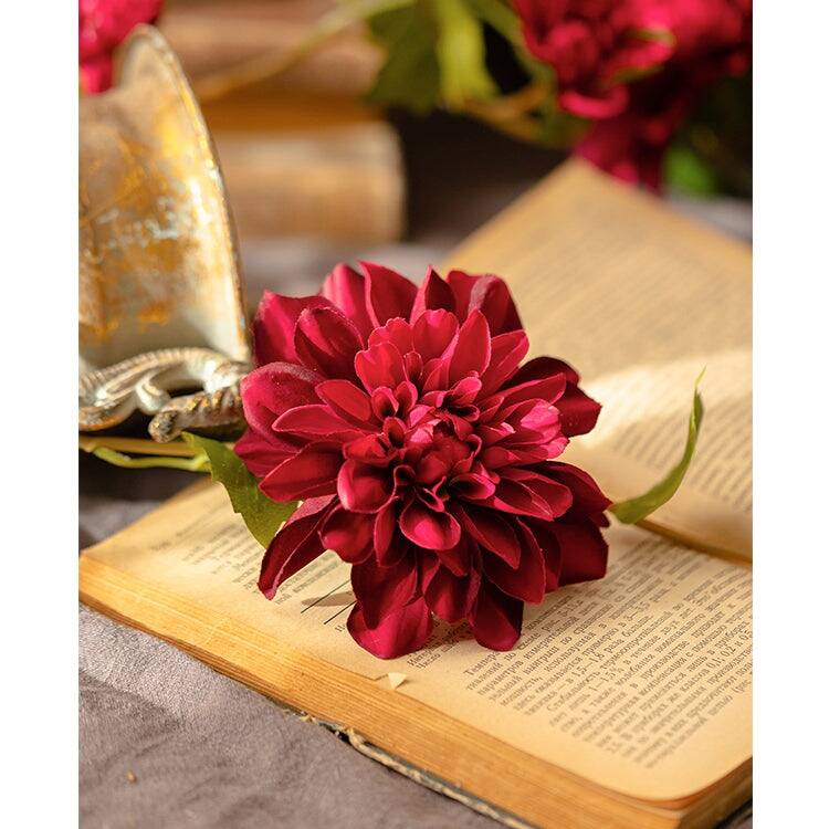 RusticReach Artificial Dahlia Flower Vine 59" Long