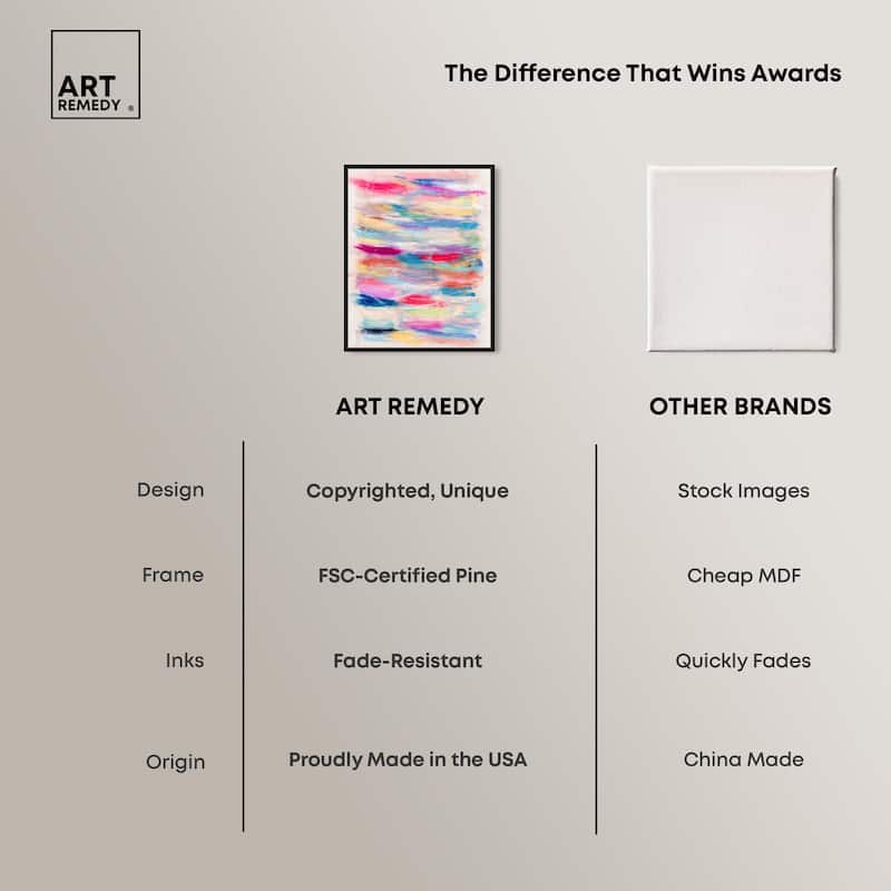Color Bands Canvas by Art Remedy