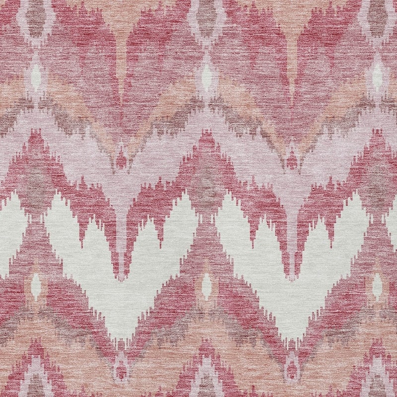 HomeRoots Ikat Transitional Rectangle Outdoor Rug