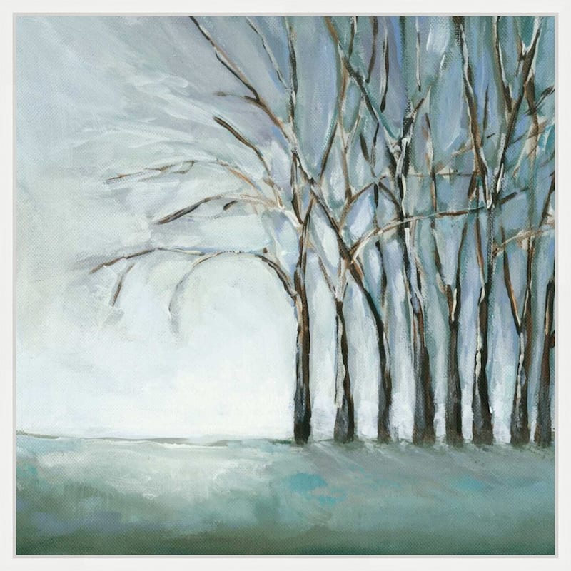 Tree in Winter by Christina Long Framed Canvas Wall Art Print - Sylvie White