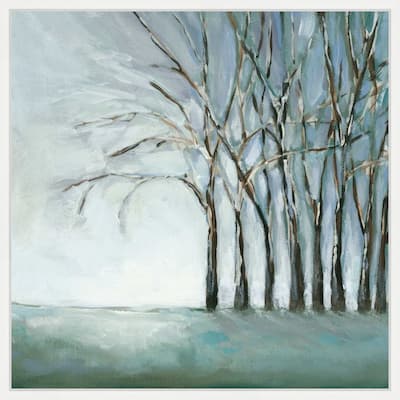 Tree in Winter by Christina Long Framed Canvas Wall Art Print - Sylvie White