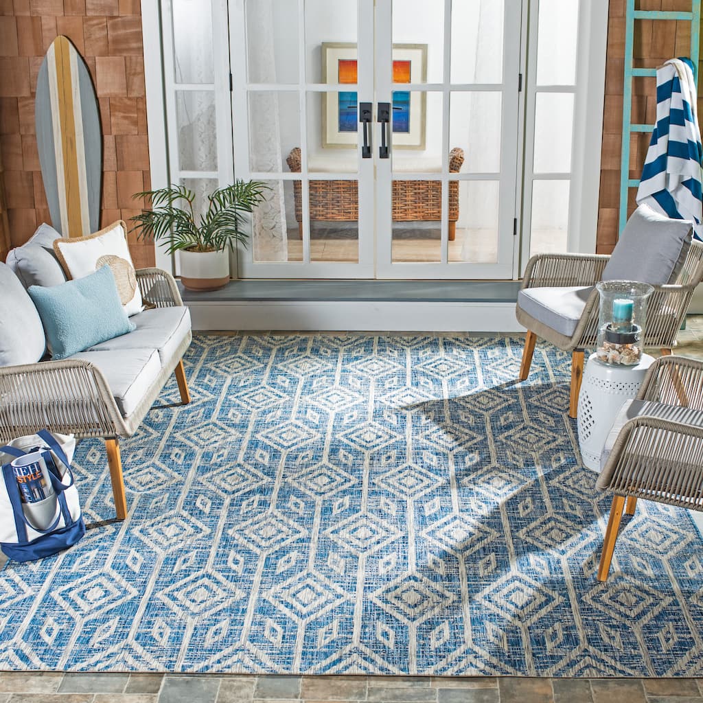 SAFAVIEH Courtyard Isola Indoor/ Outdoor Waterproof Patio Backyard Rug