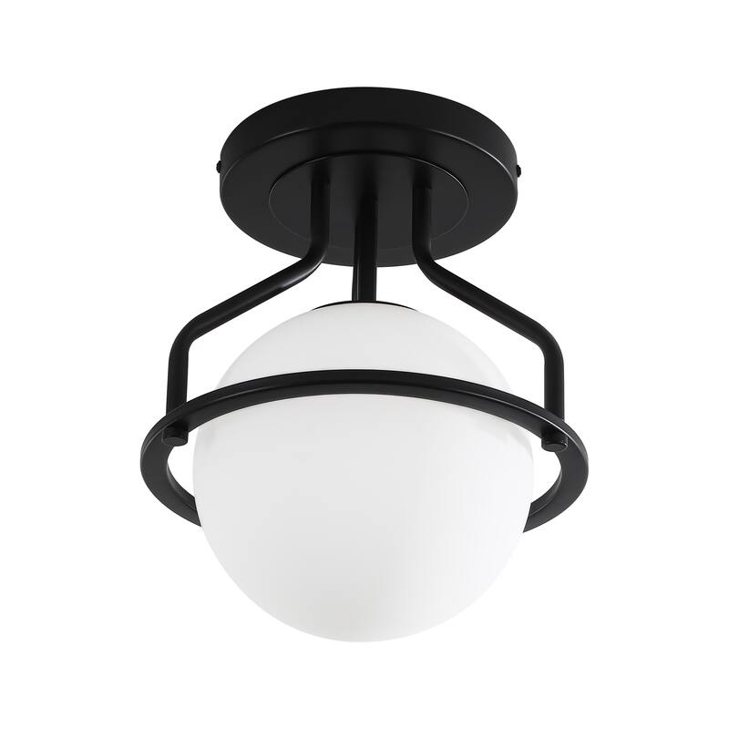 1-Lights Glass Flush Mount