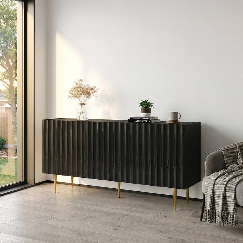 Meble Furniture Arcos 03 Sideboard 63" High Gloss Front Matte Body Modern European Design