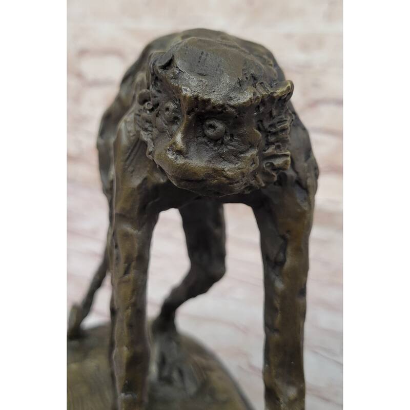Abstract Modern Art Artwork Ape Monkey Animal Bronze Sculpture Marble Decor Sale