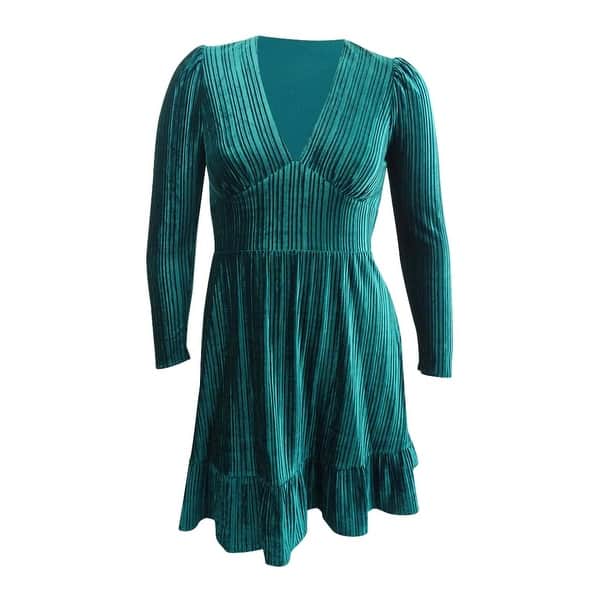 slim fit dress slacks BABARONI V-Neck Ruffled Bodice Max Velvet Dresses with Silt Dusty Sage, Dusty Sage / US0