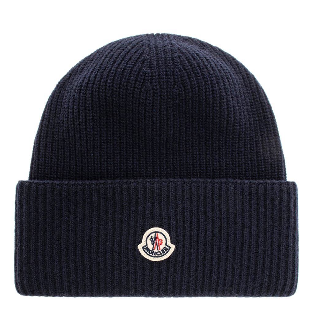 Moncler Logo Wool Beanie