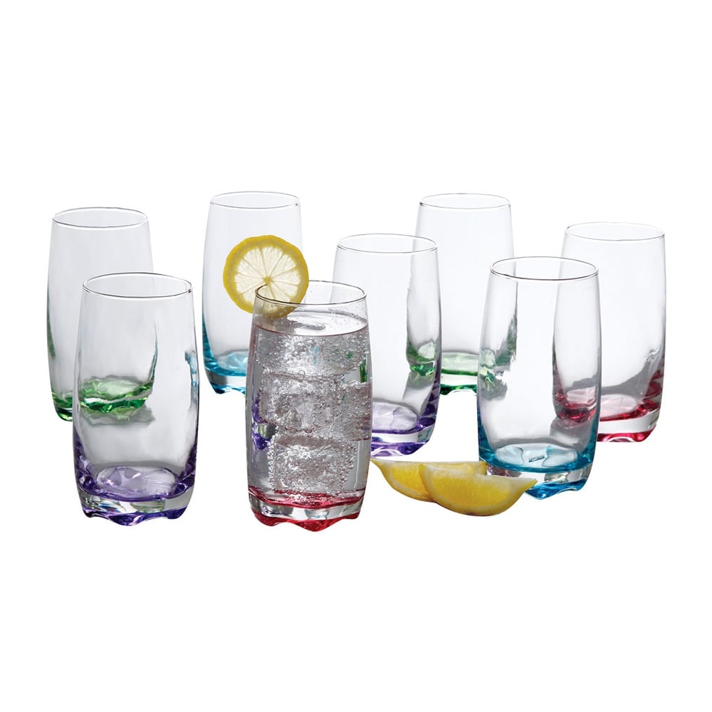 Scoozee Glass Cups with Lids and Straws (Set of 4 - 16 oz) - Bed Bath &  Beyond - 37282297