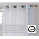 preview thumbnail 38 of 62, HLC.me Madison Faux Linen Textured Sheer Privacy Sun Light Filtering Window Grommet Thick Curtains Panels, Set of 2