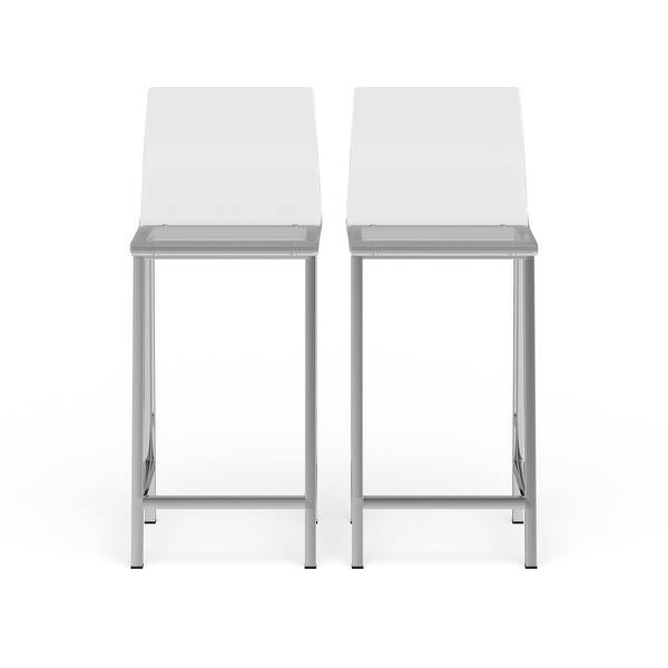 Pure Decor Clear Acrylic Counter Stool Set of 2 On Sale Bed Bath