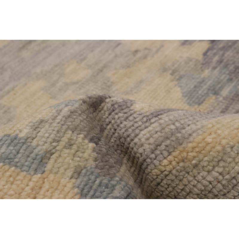 ECARPETGALLERY Hand-knotted Mystique Light Grey Wool Rug - 6' 1" x 9' 1"