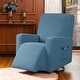 preview thumbnail 26 of 91, Subrtex Stretch Recliner Silpcover Jacquard Lazy Boy Chair Covers Denim Blue