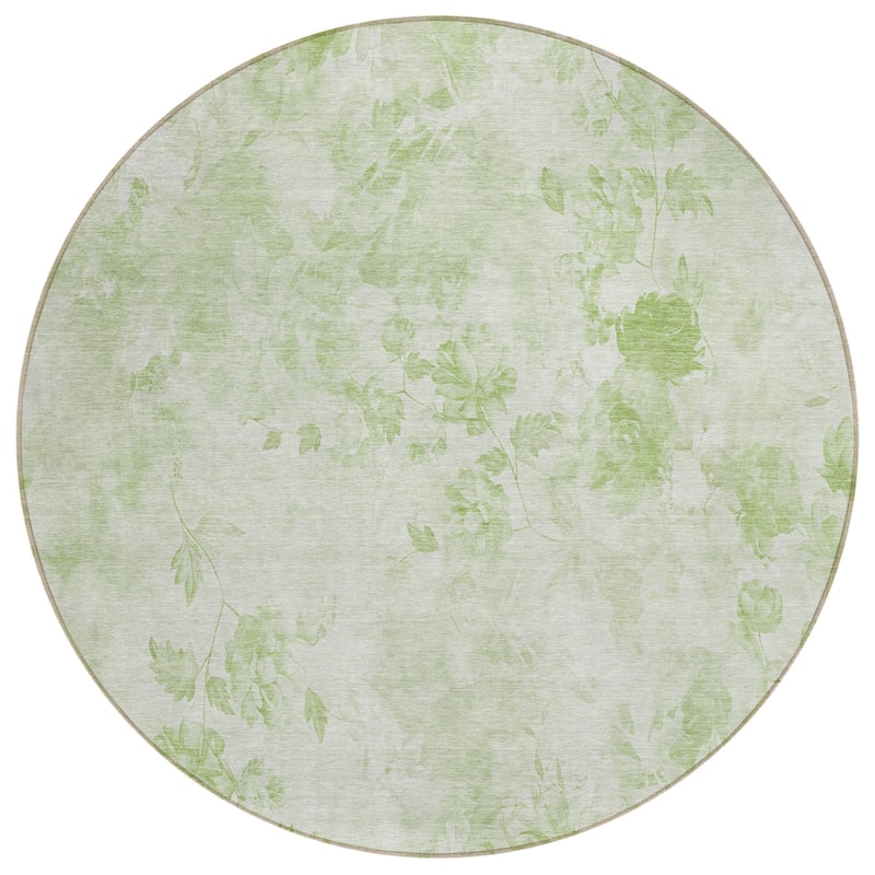 HomeRoots Floral Transitional Rectangle Outdoor Rug