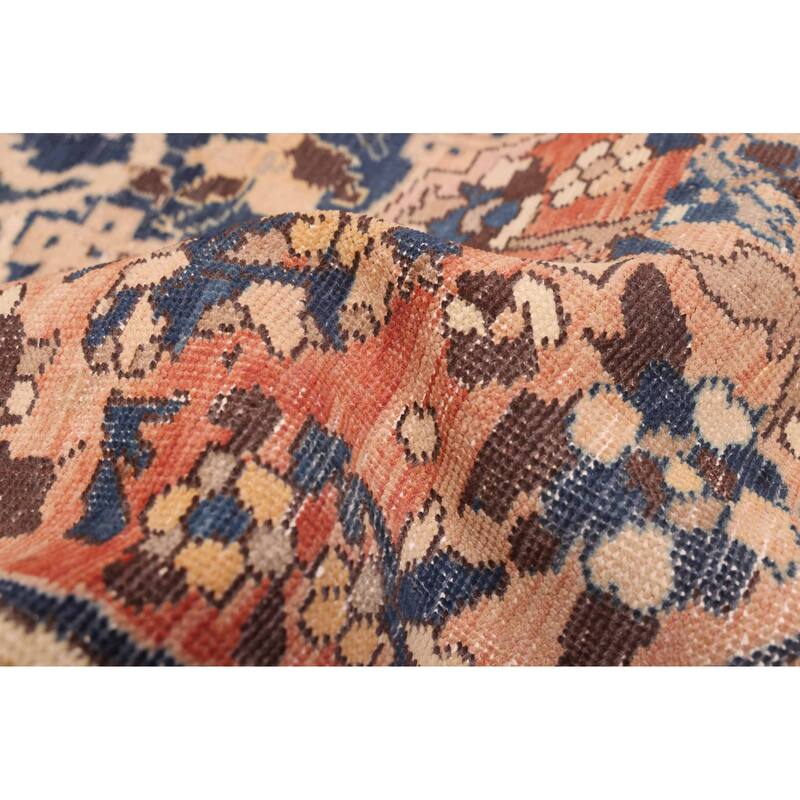 ECARPETGALLERY Hand-knotted Antalya Vintage Copper Wool Rug - 6'7 x 10'1