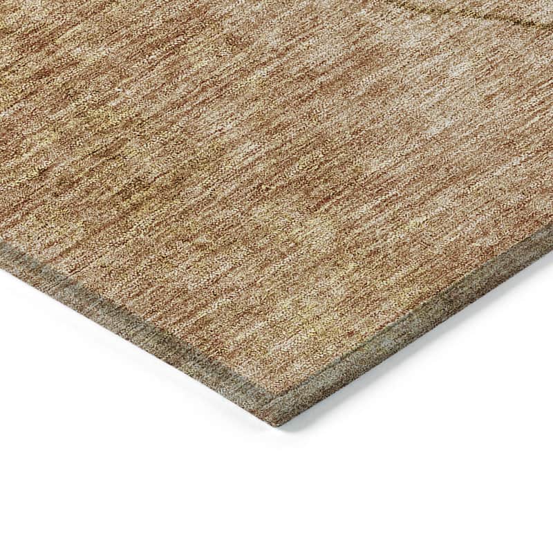 Machine Washable Indoor/ Outdoor Chantille Abstract Contemporary Rug