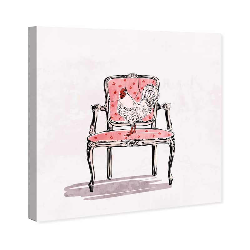Wynwood Studio Canvas Animals Nowadays Ruler Red and Modern & Contemporary Wall Art Canvas Print