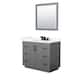 Option Dark Gray, Black Trim, Giotto Quartz Top