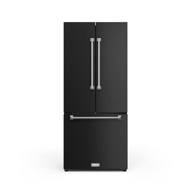 Thor Kitchen RF3017FFD Gordon Ramsay 30" Wide 17.5 Cu. Ft. Energy Star - Matte Black / Stainless Steel Accents
